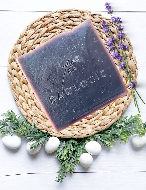 Classic Lavender Soap with natural lavender flowers