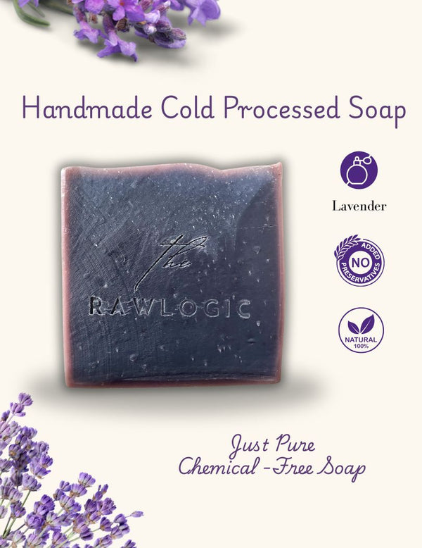 Elegant handcrafted lavender soap with calming aroma