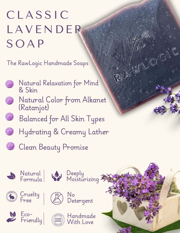 Benefits of RawLogic Classic Lavender Soap