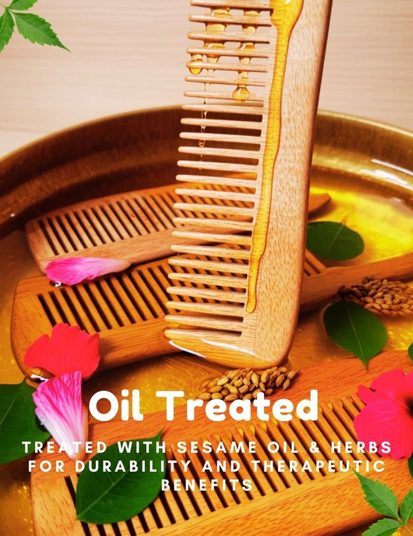 why is neem wooden comb oil treated