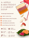 ABC Layered Soap brightens, hydrates, soothes, and nourishes skin with natural fruit & plant extracts