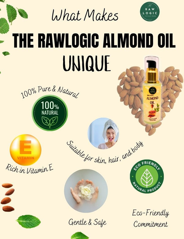 what is unique in the rawlogic almond oil