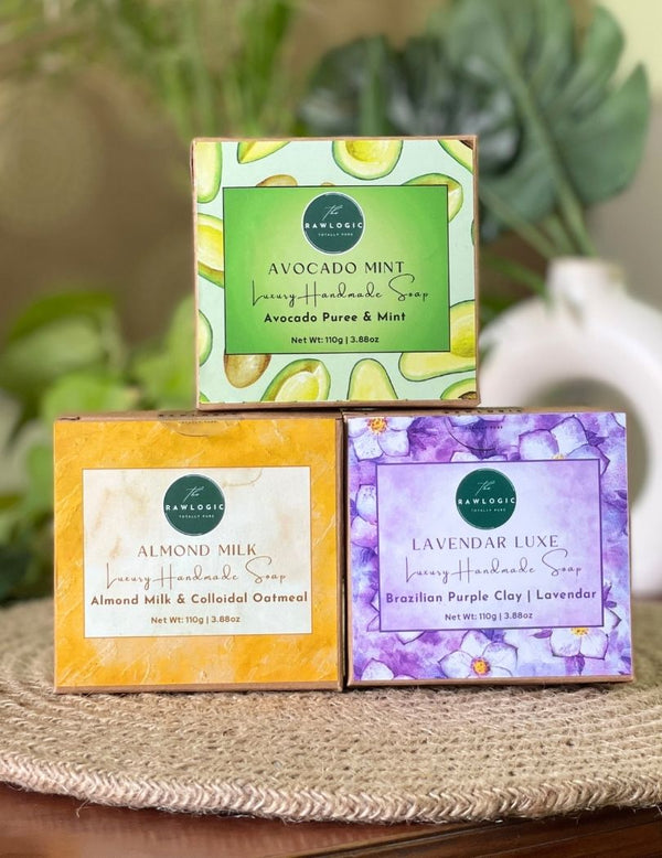 Nourishing Soap Pack | Avocado, Almond & Lavender | Each 110 gms X 3