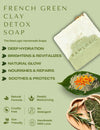 Benefits of The RawLogic French Green Clay Detox Bar