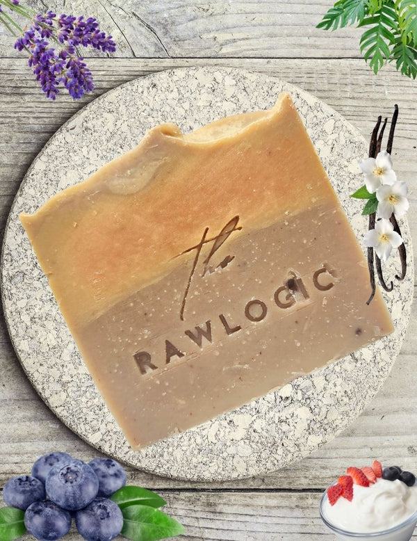 The RawLogic Blueberry Yogurt Soap – antioxidant-rich handmade soap with blueberry and yogurt