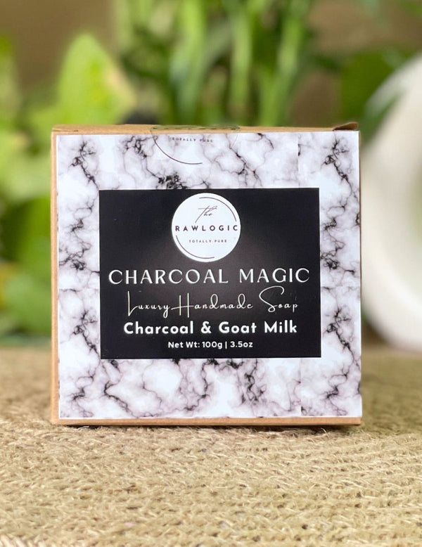 Detox & Glow Soap Pack | Charcoal & Rose Clay | Each 90 gms X 2
