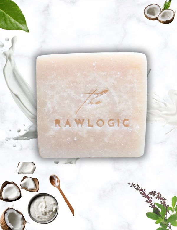 The RawLogic Coconut Milk Cream Soap – Handmade for Sensitive and Dry Skin