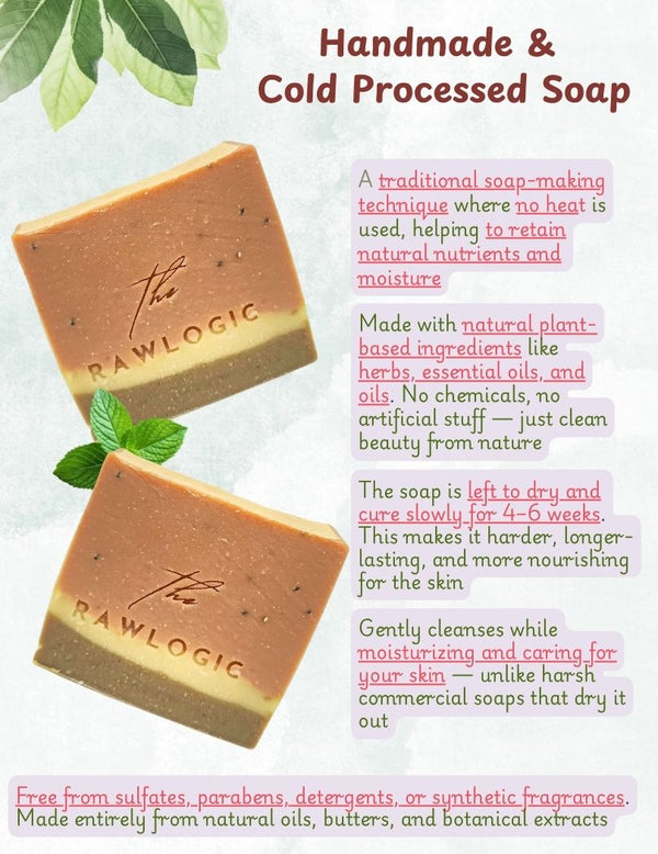 Cold process handmade soap being poured and cut naturally