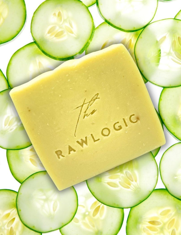 The RawLogic Cucumber Crush Soap – Handmade Soap Bar with Cooling Cucumber and Mint