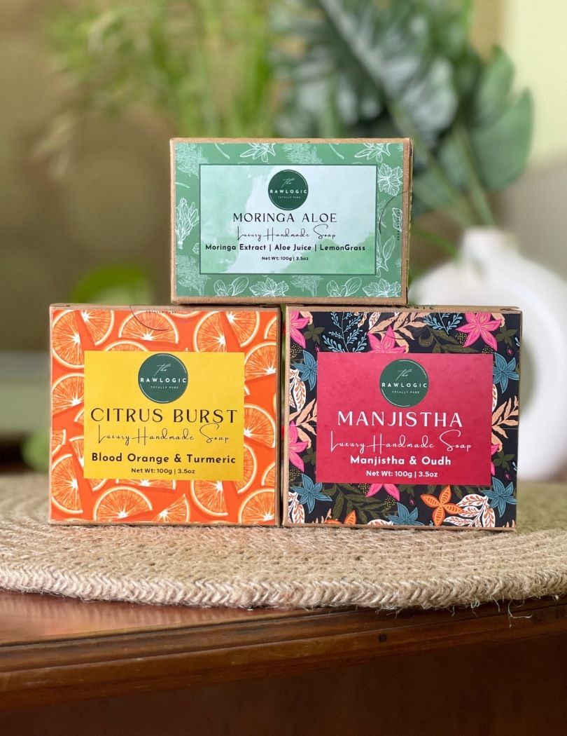 Herbal Radiance Soap Pack | Citrus, Manjistha & Moringa | Each 90