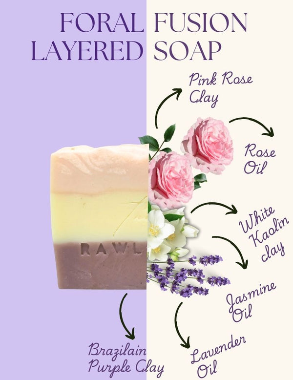 Hero Ingredients – Rose, Lavender, and Jasmine Essential Oils with Natural Clays