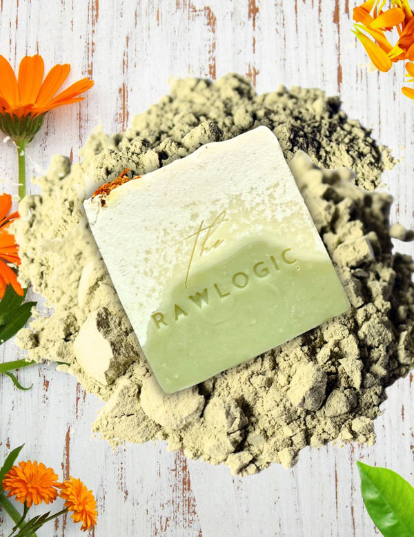 The RawLogic Natural Handmade Soaps on clay