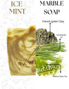 Key ingredients in Matcha & Lemongrass Soap – Matcha powder, French green clay, Lemongrass, Tea Tree