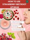 How to use Strawberry Beetroot Lip Balm – apply evenly for smooth, hydrated lips