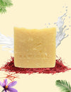 The RawLogic Milk & Saffron Cream Bar – Creamy yellow handmade soap with brightening and soothing properties