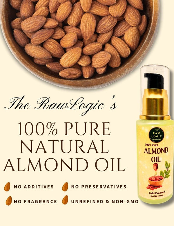 the rawlogic 100 % pure natural almond oil