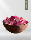 Front view of Rawlogic Coconut Bowl made from natural coconut shells, a sustainable and eco-friendly addition to your dining experience