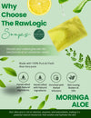 Why choose RawLogic Handmade Soaps? 100% natural, cold-processed, sustainable, and skin-friendly with powerful botanical ingredients