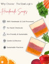 Why choose RawLogic Handmade Soaps? 100% natural, cold-processed, sustainable, and skin-friendly
