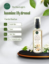 Rawlogic Jasmine Hydrosol for Glowing Skin & Healthy Hair can be used as facial mist, toner, hair mist, and as aromatheraphy spray