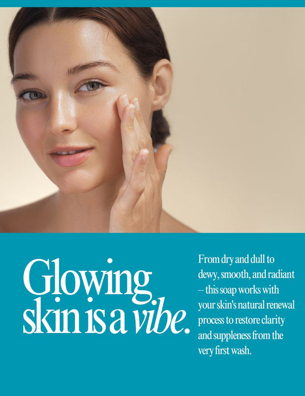 Glowing skin after using Rose Luxe Soap Bar
