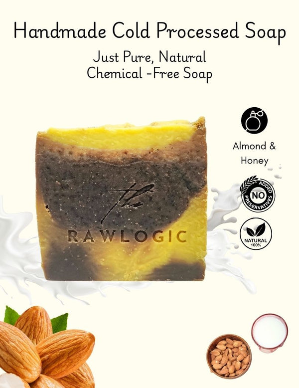 Soft scent profile – Light almond and vanilla fragrance used in baby-safe natural soap