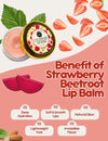 Key benefits of Strawberry Beetroot Lip Balm – hydrates, softens, and heals dry, chapped lips
