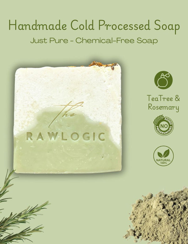 Tea Tree and Rosemary Essential Oils Used in The RawLogic Detox Soap