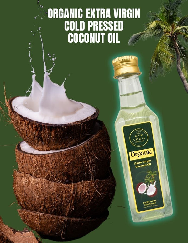 Close-Up of The RawLogic Extra Virgin Coconut Oil Showing Natural Clarity