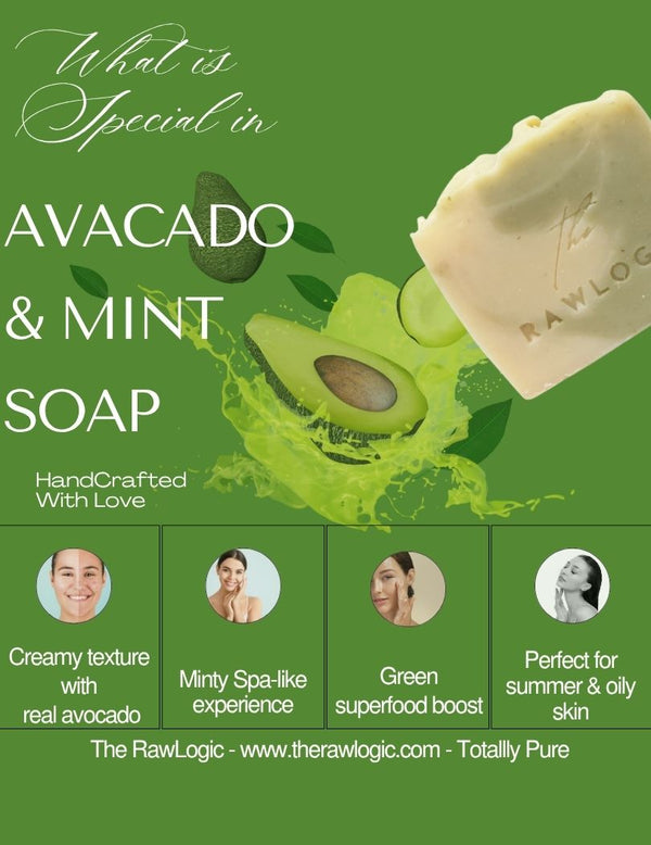 What’s special about this soap – Fresh avocado base, cold processed, super gentle for dry skin