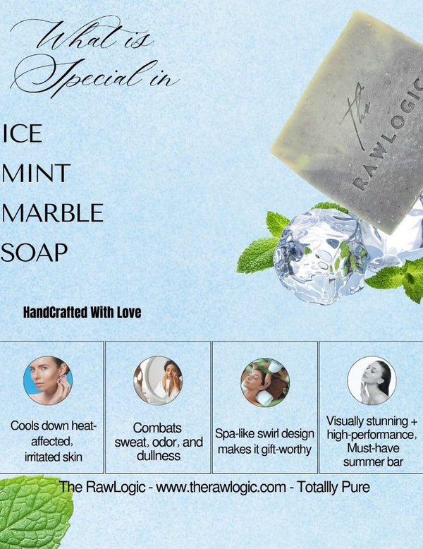 What’s special – Minty cooling bar with ocean swirl aesthetic and invigorating scent