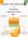 What’s special – Triple-layered artisan soap with 100% pure essential oils and vibrant natural colors