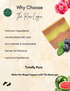 Why choose The RawLogic – handcrafted cold process soaps made with real, raw, skin-loving ingredients