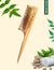 Rawlogic Neem Tail Comb made from pure neem wood for scalp health