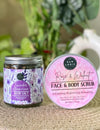 Lavender Relax Duo – Rose & Walnut Scrub + Lavender Bath Salt
