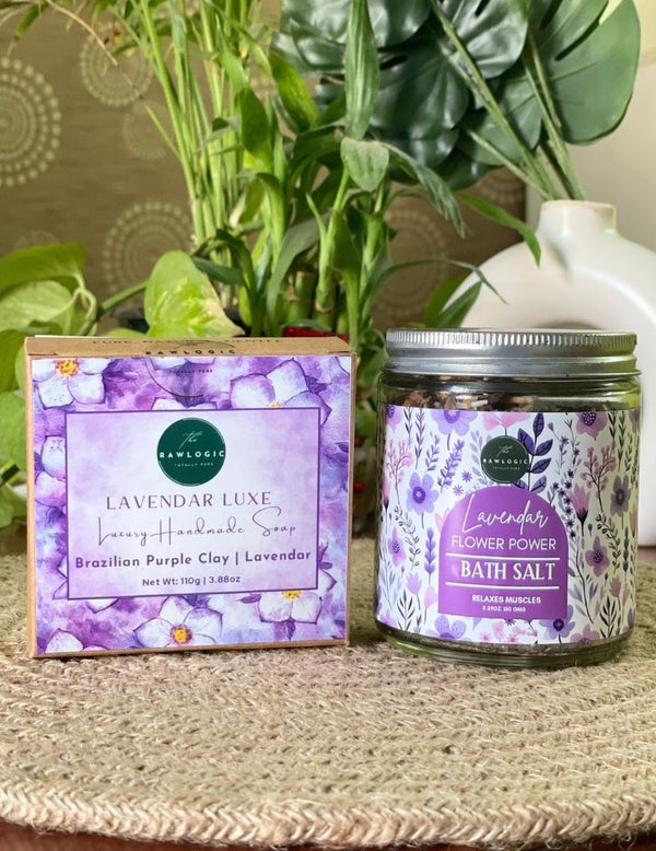 Lavender Serenity Set – Lavender Soap + Lavender Bath Salt