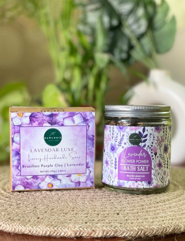 Lavender Serenity Set – Lavender Soap + Lavender Bath Salt