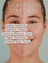 Glowing skin after using lavender-infused handmade soap