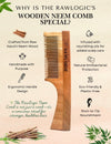 Biodegradable, handcrafted neem comb with unique anti-microbial properties