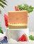 Watermelon Summer Splash Bar - Vibrant Pink Handmade Soap with Green Swirl