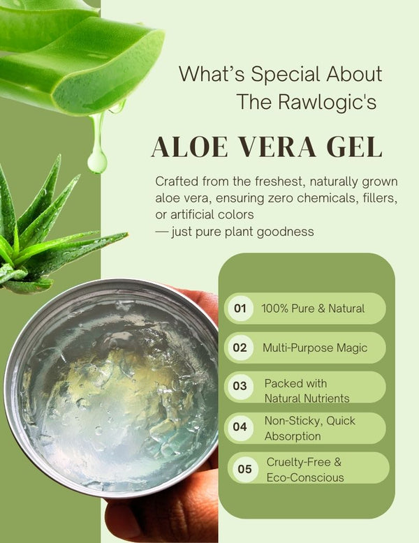 aloe vera plant vs gel Aloe Vera Gel – The RawLogic