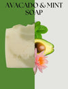 Key ingredients in the Avocado & Mint Cream Bar – Avocado puree, Peppermint & Spearmint oils