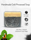 Cedarwood and Peppermint Essential Oils giving the soap a refreshing and masculine aroma