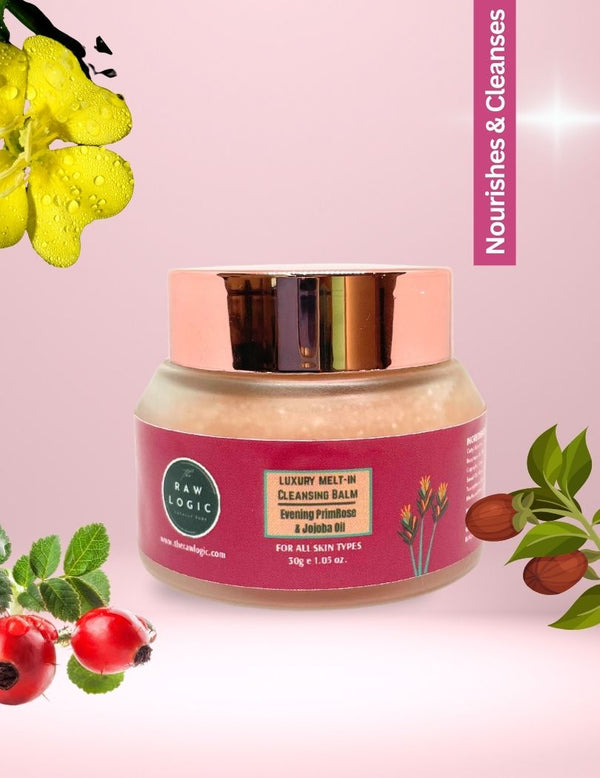 Floral Indulgence Trio – Strawberry Cleansing Balm + Rose Walnut Scrub + Rose Petal Face Pack 