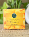 Individual soap from Fruity Indulgence Soap Pack | Orange Cinnamon, Blueberry & Mango Lassi | Each 90 gms X 3 – crafted for natural glow and care.