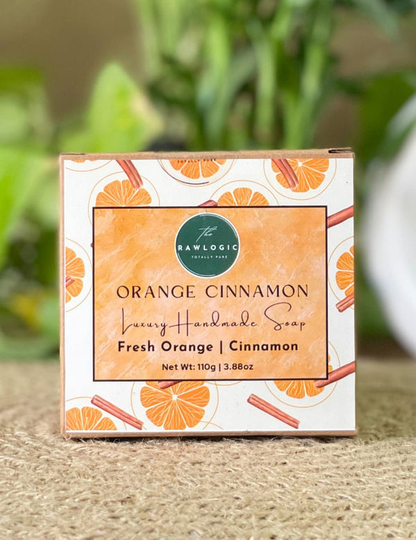 Orange Cinnamon soap bar – natural handmade skincare.