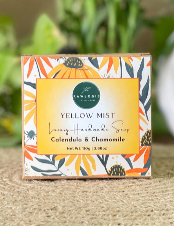 Calendula & Chamomile soap bar – natural handmade skincare.