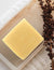 Close-up of The RawLogic Fresh Goat Milk Handmade Soap highlighting its creamy texture and natural formulation