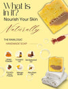 Golden Ubtan Glow Bar with natural Ayurvedic ingredients like turmeric, sandalwood, and gram flour