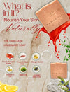 Ingredients list – Coconut Oil, Olive Oil, Rice Bran Oil, Castor Oil, Mango Butter, Tomato Puree, Lemon EO, Basil EO, Red Clay, Vitamin E.